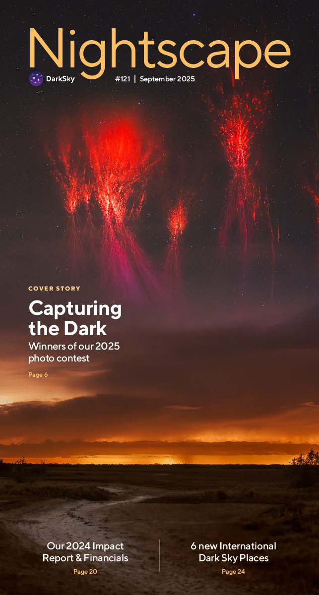 Cover of the September 2025 issue of Nightscape magazine