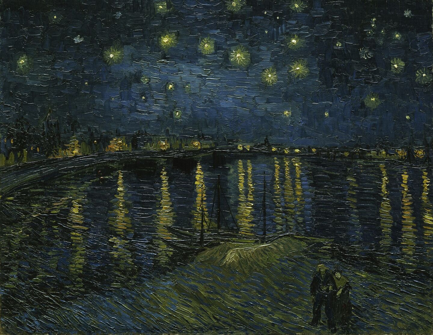 Vincent Van Gogh's Starry Night painting.